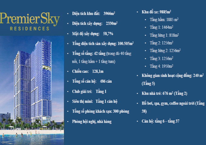 tổ hợp căn hộ khách sạn 5* Premier sky residences