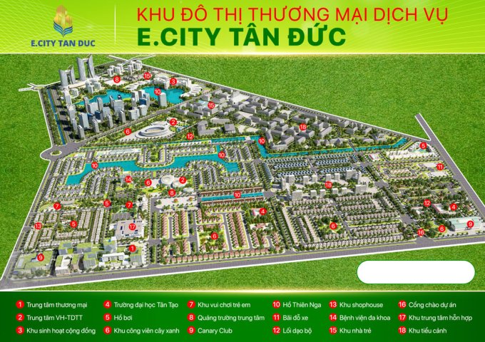 Đất nền dự án E City Tân Đức tại Long An LH: 0865607038