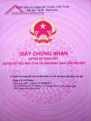 Chính Chủ Cần Bán Nhà Bình Tân, Thành Phố Nha Trang, Khánh Hòa.