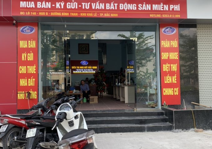 Bán nhà liền kề Shophouse khu Hud B đường Bình Than, Võ Cường, TP.Bắc Ninh