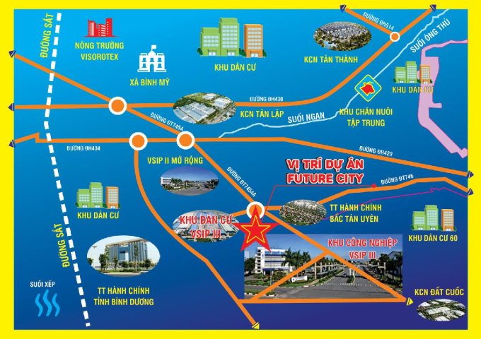 BÁN ĐẤT MẶT TỀN 42M, LK KCN VSIP3 GIÁ ĐẦU TƯ ƯU ĐÃI