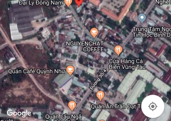 Đất Chánh Nghĩa, mặt tiền đường Bùi Quốc Khánh, phía sau trường Võ Minh Đức
