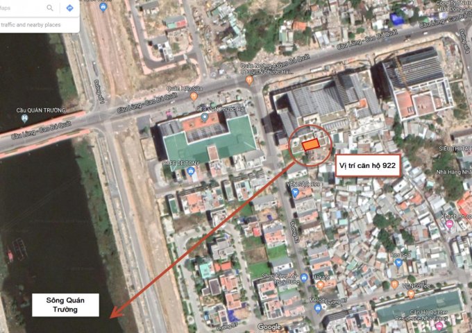 Bán căn hộ CT2 Phước Hải, DT 69,56m2, view sông Quán Trường, hướng Nam. Cuối năm giao nhà.