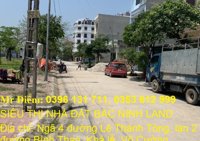 Bán lô đất Khả Lễ 2 làn 2 đường Bình Than, TP.Bắc Ninh