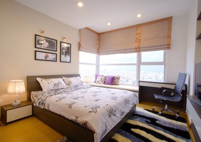 Cho thuê căn hộ chung cư The Manor,  Bình Thạnh, 3 phòng ngủ nội thất cao cấp giá 21 triệu/tháng.