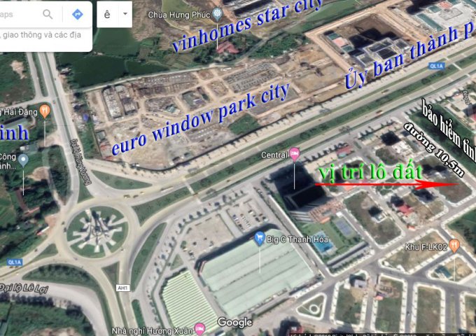 Bán lô biệt thự mini MBQH bên hông KS Central và khu QH Thành Đội - Công An TP