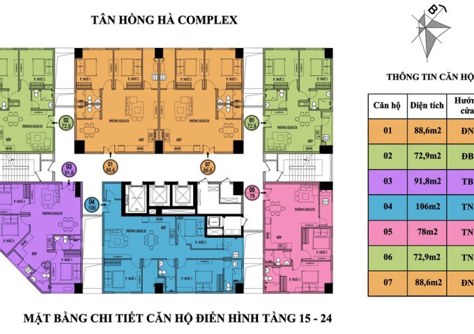 CHỦ ĐT TÂN HỒNG HÀ mở bán 37 căn hộ CC TÒA TÂN HỒNG HÀ Complex 317 Trường Chinh-LH.0971.652.133