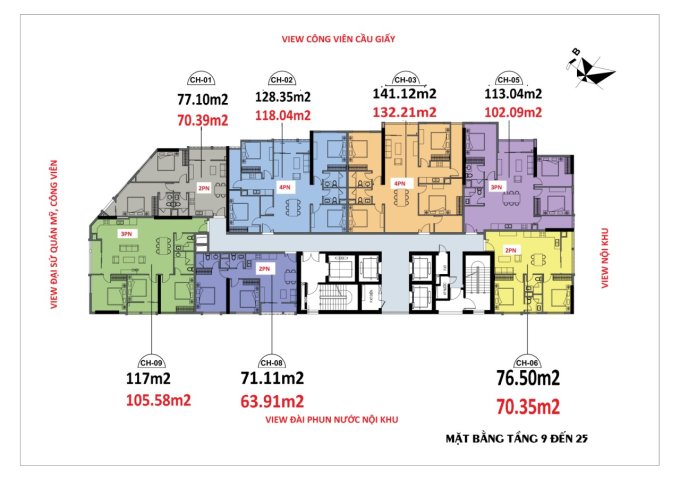 Mở bán 02 căn hộ 5* đắc địa nhất Luxury Park, view CV, hướng mát, full NT cao cấp, chiết khấu 9%