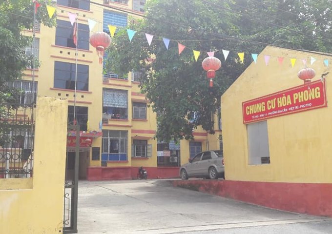 Bán căn hộ tại Chung cư Hoà Phong tại khu 11, Gia Cẩm, Việt Trì, Phú Thọ.