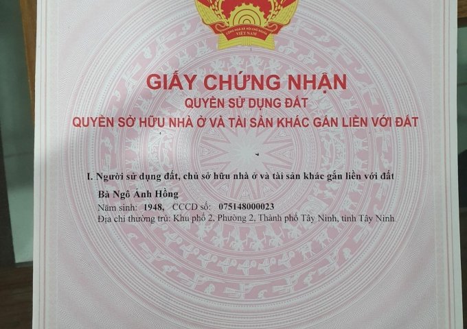 Bán đất tại Phường 2, Tây Ninh,  Tây Ninh diện tích 133m2  giá 1,500,000 Triệu