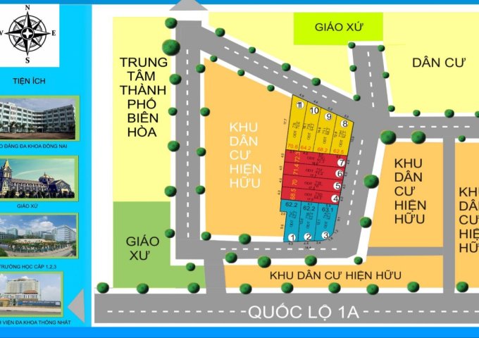 Bán đất nền tại P.Tân Hoà, Biên Hoà, số lượng có hạn, tiềm năng lớn