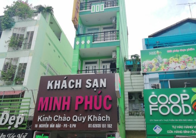 Bán Khách sạn mới xây làm CHDV, 2 mt Nguyễn Văn Đậu,P5.Q Bình Thạnh hợp đồng thuê 800tr/năm giá bán 18.9 tỷ