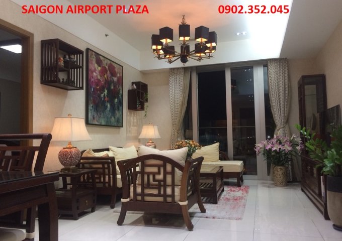 Bán căn hộ 3pn Saigon Airport Plaza 125m2, view sân bay, 5 tỉ 80 triệu. LH 0902.352.045