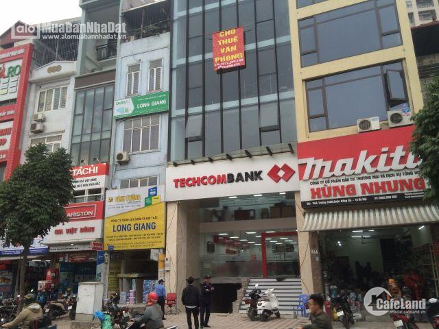 Cho Thuê nhà phố 122 Nguyễn Chí  Thanh DT 80m, MT 5,2m Giá 80tr, nhà đẹp, kinh doanh luôn, vuông vắn