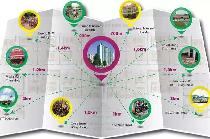 Bán căn hộ 78m2, 3 ngủ chung cư Ruby Tower Thanh Hoá chỉ 250 triệu K.HĐMB