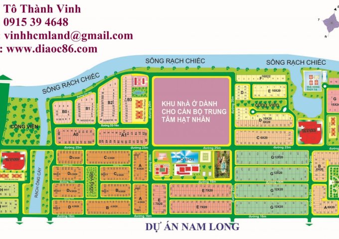 Bán đất nền dự án tại Dự án Khu dân cư Nam Long, Quận 9,  Hồ Chí Minh diện tích 90m2  giá 51.5 Triệu/m²