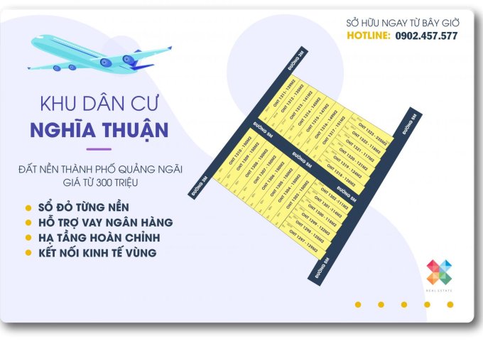 Đất nền Nghĩa Thuận gần khu du lịch HAMYA. LH: 0902 457 577