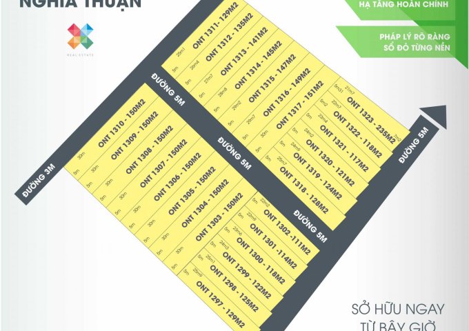 Đất nền Nghĩa Thuận gần khu du lịch HAMYA. LH: 0902 457 577