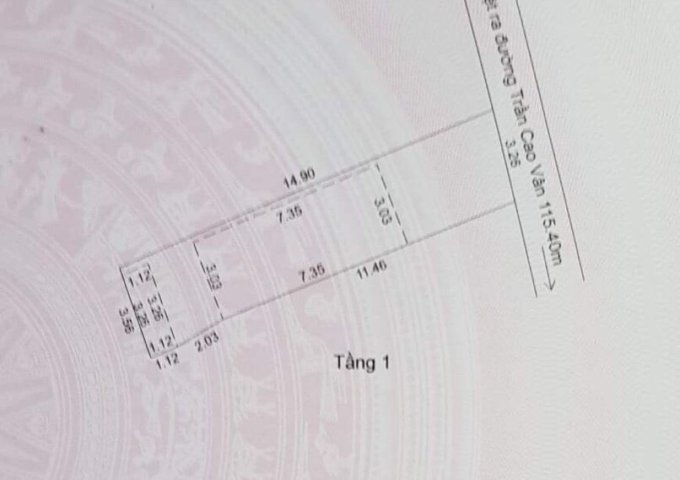 Bán đất kiệt 2,5m Trần Cao Vân, Thanh Khê diện tích 48m2, giá 1,88 tỷ