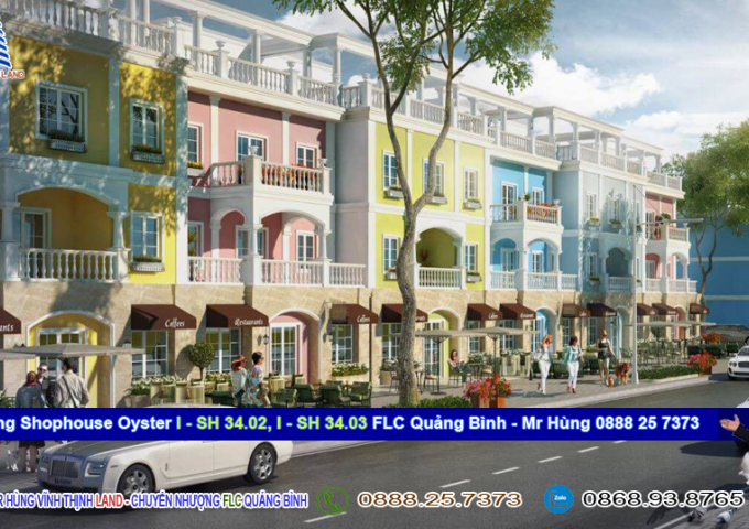 Cần bán 2 Shophouse OYTER I-SH 34.02 & 34.03A, dự án FLC Quảng Bình