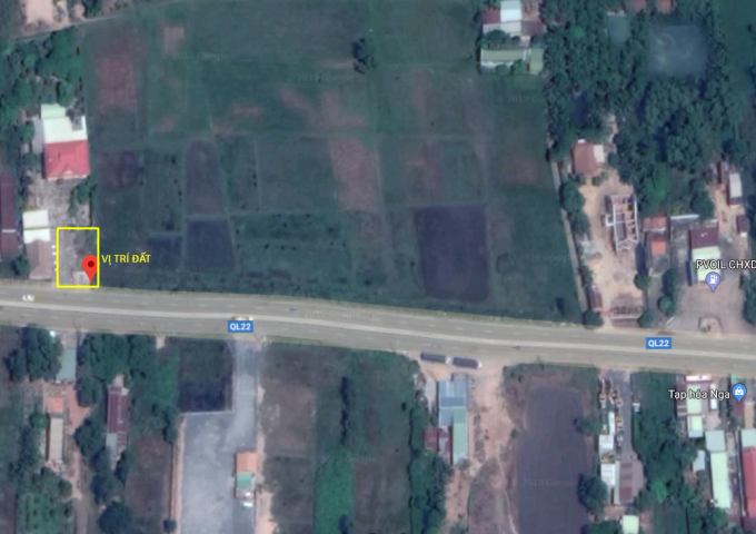 Bán đất mặt tiền đường Quốc Lộ 22 1043m2 tại An Thạnh, Bến Cầu, Tây Ninh