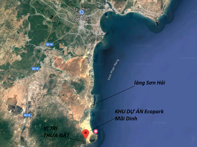 Bán đất vị trí vàng đường Ven Biển Mũi Dinh Ninh Thuận 50,000m2