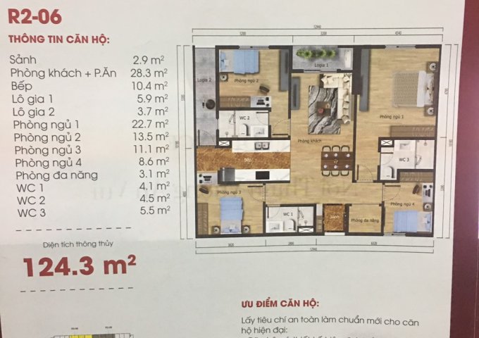 Mua Căn hộ Dual key Mỹ Đình 124m2 4PN tặng ngay 360 triệu cùng nhiều ưu đãi cực hấp dẫn 