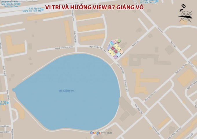 Bảng giá Hà Nội Golden Lake - B7 Giảng Võ, thông tin chính thức từ CĐT Hotline 0936166608