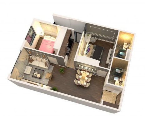 Bán căn hộ chung cư tại Dự án Ecohome 3, Bắc Từ Liêm, Hà Nội diện tích 68.7m2 giá 16 Triệu/m²