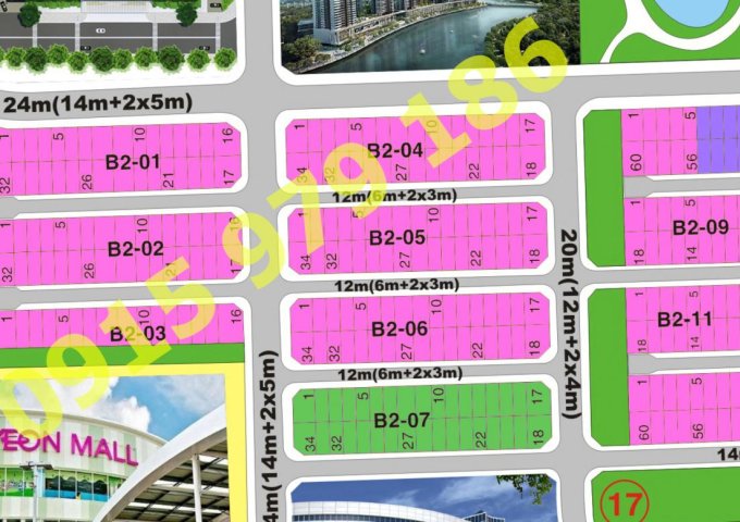 BĐS Hùng Cát Lái - Bán lô đất Phú Gia khu B207 rẻ hơn thị trường 3 Tr/m2, DT 119m2, Giá 32.7 Tr/m2