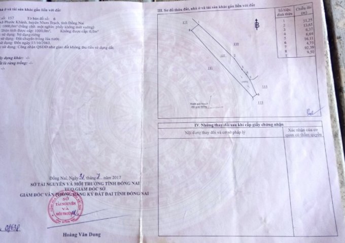 Chính chủ cần bán gấp lô đất lúa quy hoạch lô 2 khu tái định cư Phước Khánh 2 mặt tiền đường Phạm Thái Bường 