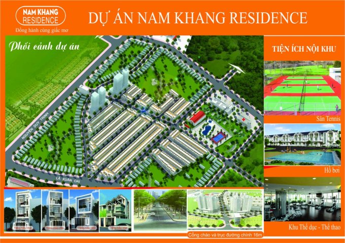 Bán đất Nam Khang Residence Quận 9 diện tích 90m2 giá chỉ 45tr/m2
