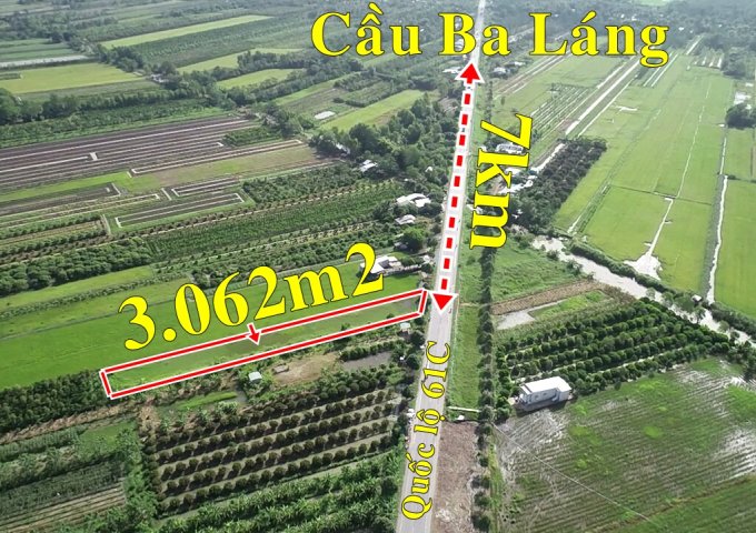 Bán 3062m2 Đất mặt tiền Quốc Lộ 61C Cách Cầu So Đũa 800m  - Phong Điền – Giá 2tr/m2.