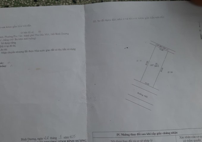 Bán đất tại Dự án Thành Phố Mới Bình Dương diện tích 300m²  giá 14 Triệu/m²