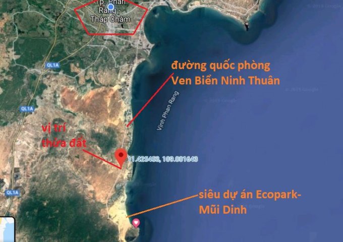 Bán Thửa Đất Vị Trí Đẹp Đường Ven Biển Mũi Dinh Ecopark Ninh Thuận 6000 m2