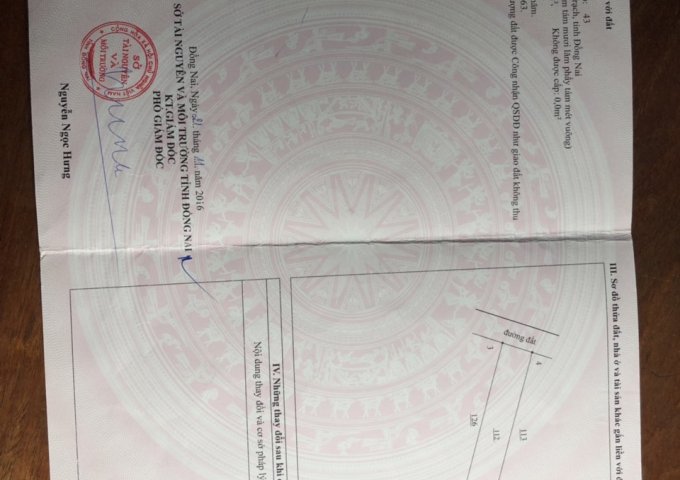 Bán đất Nhơn Trạch, mặt tiền Lý Thường Kiệt, cách phà Cát Lái 3km, giá 2tỷ8