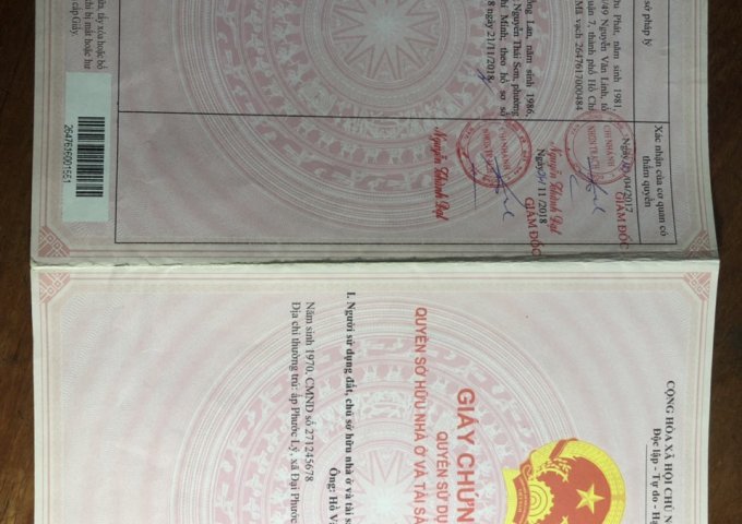 Bán đất Nhơn Trạch, mặt tiền Lý Thường Kiệt, cách phà Cát Lái 3km, giá 2tỷ8