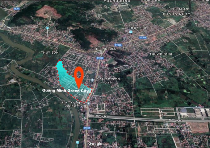 Bán đất 90m2 tại khu đô thị Quang Minh Green City Thủy Nguyên, Hải Phòng  LH 0901583066