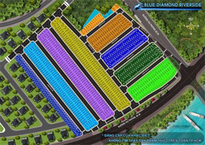 Bán nhanh lô đất 64m2 dự án Blue Diamond Q9 giá 1.75 tỷ SHR, sang sổ ngay