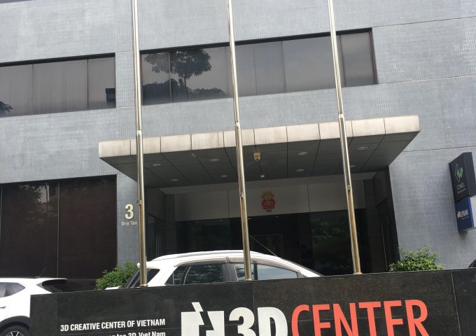 CĐT cho thuê văn phòng tòa 3D Center, Duy Tân, Cầu Giấy, diện tích 150m2.