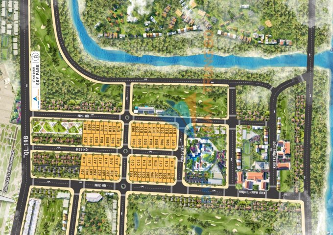 Mảnh đất vàng ngay sân bay Quốc Tế Phù Cát, dự án Bình Định SkyPark, 669 triệu/nền