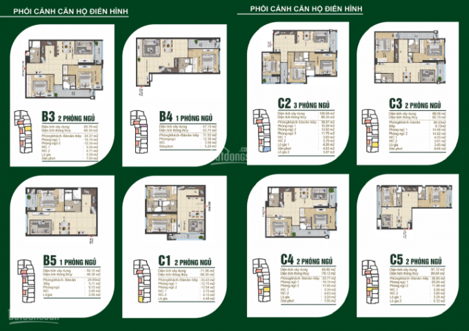 Bán căn hộ C3 tầng trung, 02 phòng ngủ rộng, hướng biển, giá bán chỉ 36 triệu/m2 tại CC VT Goldsea