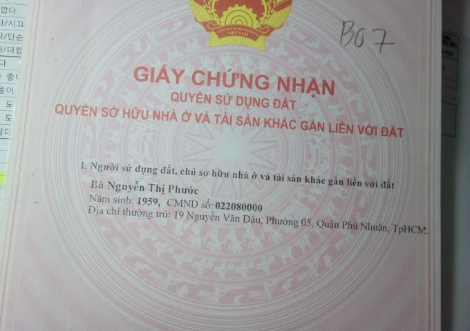 Đất mặt tiền Nguyễn Văn Bứa diện tích 90m2, có sổ riêng, thổ cư 100%, công chứng sang tên 