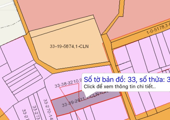 Bán đất tại Xã Tân Hiệp, Long Thành, Đồng Nai diện tích 2,611m2 giá 5,350,000 Triệu/m²