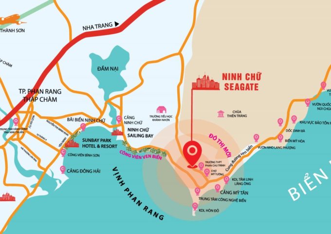 Đất nền Ninh Thuận kề biển giá chỉ từ 868 triệu.