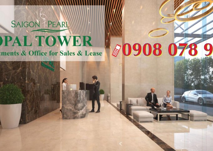  Bán căn hộ Opal Tower-Saigon Pearl 1PN - căn số 3 và 4 chỉ 3,25 tỷ - Hotline PKD 0908 078 995 hỗ trợ xem nhà