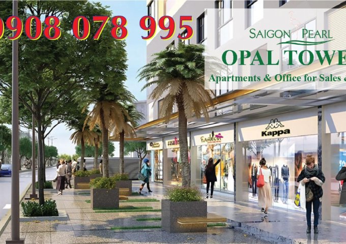 Bán căn hộ 1PN_50m2 tại Opal Tower-Saigon Pearl giao nhà T12/2019 - Hotline PKD 0908 078 995 hỗ trợ xem nhà