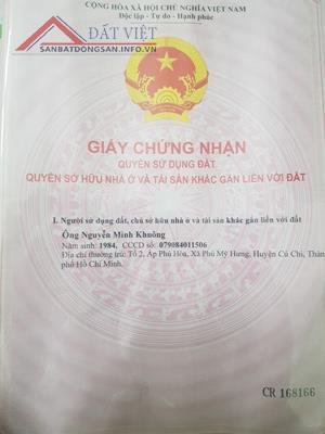 Chính chủ bán đất 2 mặt tiền tại xã Trường Tây, huyện Hòa Thành, tỉnh Tây Ninh