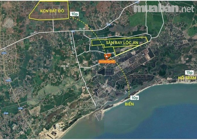 cơ hội vàng đầu tư vào đất ven biển Hồ Tràm trên trục đường 44m chỉ 800tr/nền