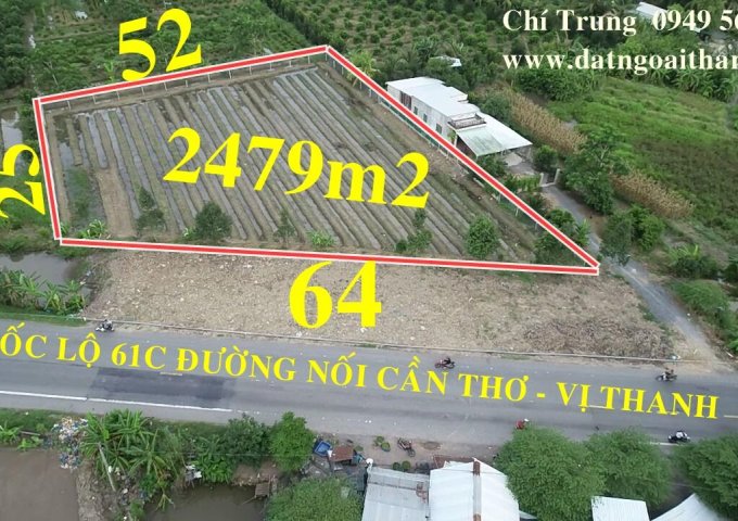 Bán 2479m2 Đất Mặt Tiền Quốc Lộ 61C, Phong Điền, TP. Cần Thơ Giá 2tr5/m2.